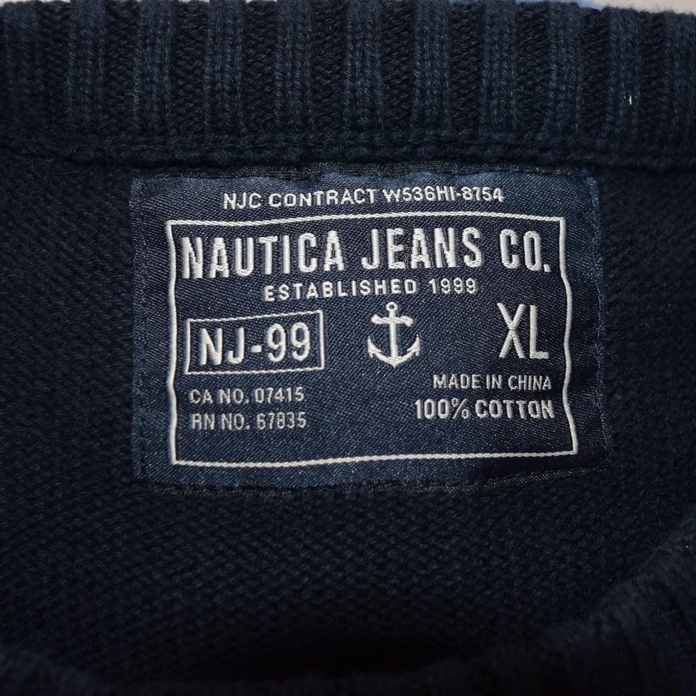 Nautica Jeans Crewneck Sweater VG‎ Condition
